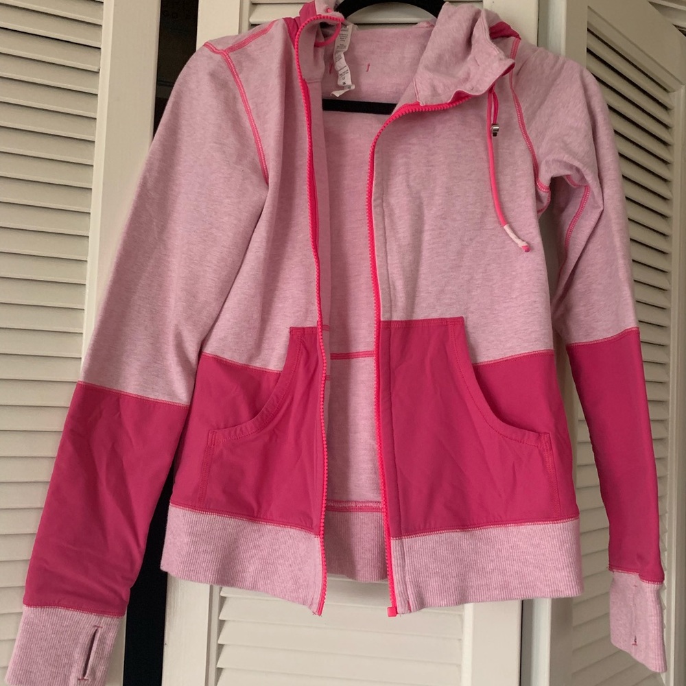 Lululemon PINK cotton blend hoodie!